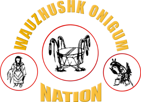 The Anishinabe of Wauzhushk Onigum Nation Logo